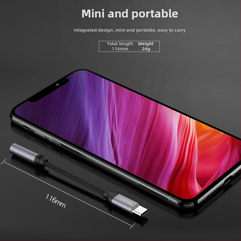 Yesido YAU19 Type-C Ακουστικός προσαρμογέας 3,5 mm για Android