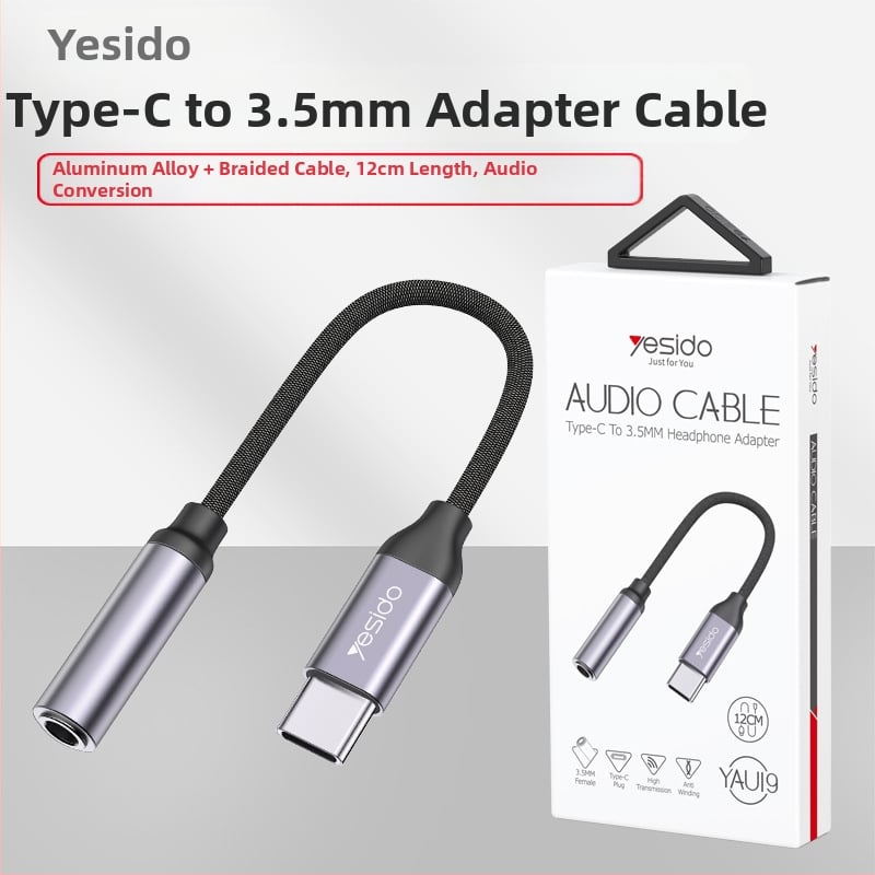 Yesido YAU19 Type-C Ακουστικός προσαρμογέας 3,5 mm για Android