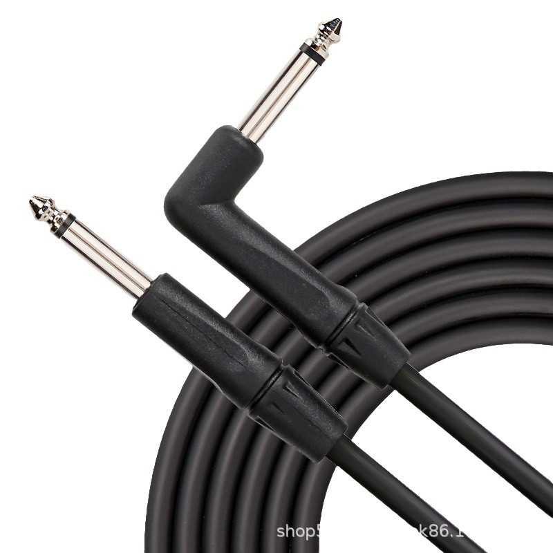 Καλώδιο ηλεκτρικής κιθάρας με γωνιακή σύνδεση 90°, 6,3/6,35/6,5 mm, θωρακισμένο, χαλκός πυρήνας, PVC + αλουμινόφυλλο, μοντέλο 88