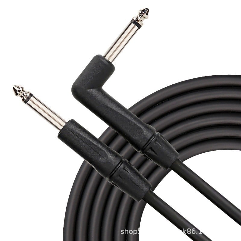 Καλώδιο ηλεκτρικής κιθάρας με γωνιακή σύνδεση 90°, 6,3/6,35/6,5 mm, θωρακισμένο, χαλκός πυρήνας, PVC + αλουμινόφυλλο, μοντέλο 88