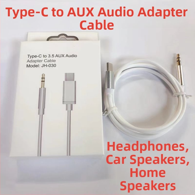 Καλώδιο μετατροπής Type-C σε 3,5 mm ψηφιακού ήχου, πλεκτό, συμβατό με Apple Type-C, μοντέλο 121