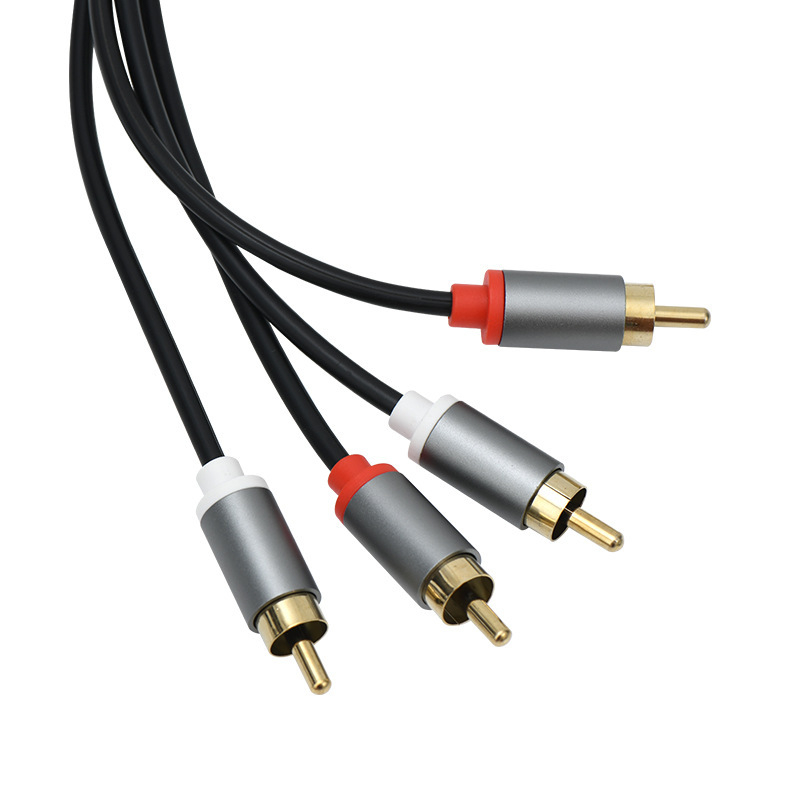 AV kabel 2RCA na 2RCA, pozlaćeni, bakreno jezgro, bakreni kabel, za računalne periferije