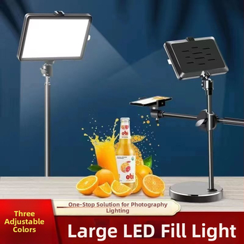LED rasvjeta za fotografiju i prijenos uživo, prijenosna stolna lampica s mekanim svjetlom, podesiva temperatura boje 3000K–6000K i jačina svjetla, USB napajanje, 12W