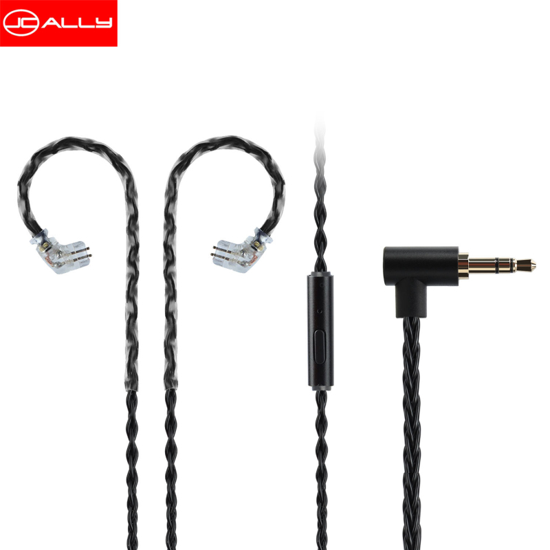 JC08S Kabel za nadogradnju slušalica od bezoksidnog bakra s mikrofonom – Hi‑Fi gaming kabel za slušalice