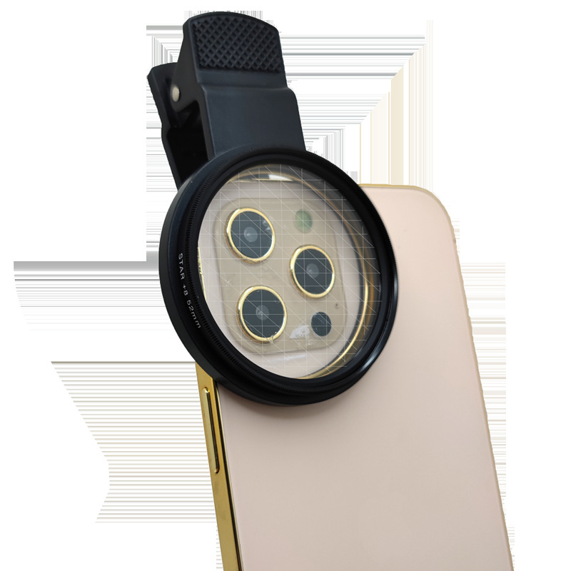 Set leća za telefon s nakita blistavim ogledalom, Huayue A-52MM, univerzalna kompatibilnost