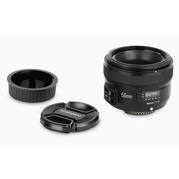 Yongnuo obiectiv fix 50mm f/1.8 C Canon EF AF pentru DSLR full-frame, 52mm filtru