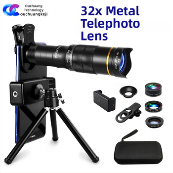 Lentilă teleobiectiv pentru telefon mobil, 32×28, HD pentru fotografiere la distanță la concerte