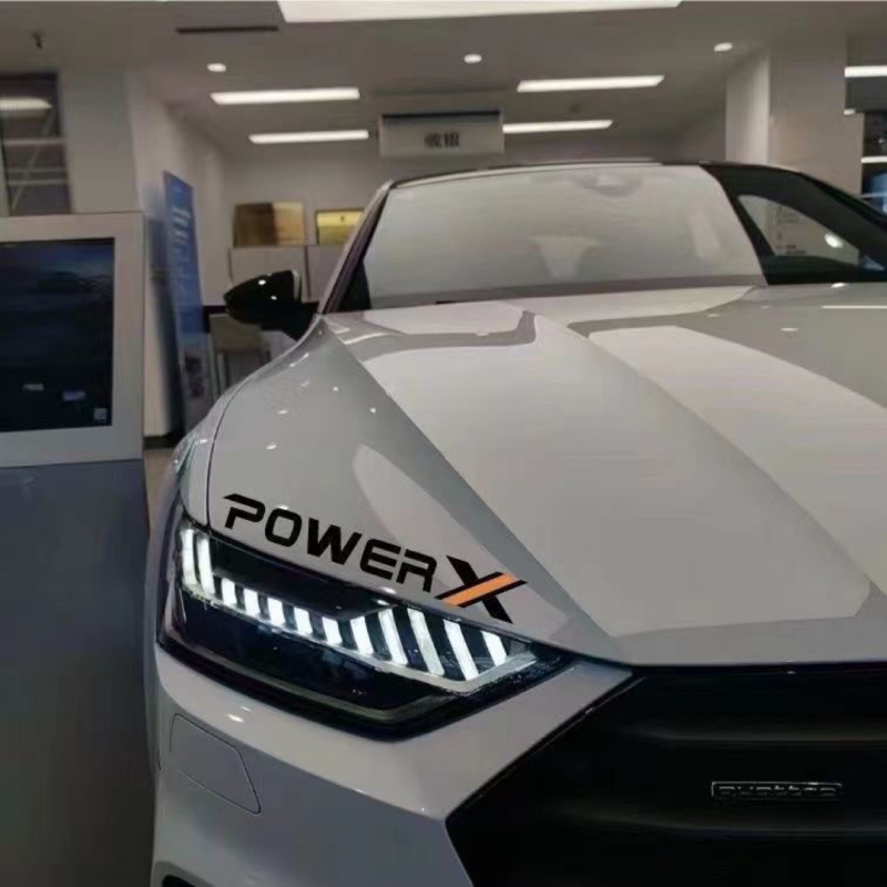 Potpune automobilske naljepnice za obje strane vrata, samoljepljive, s uzorkom slova, za električna vozila i motocikle