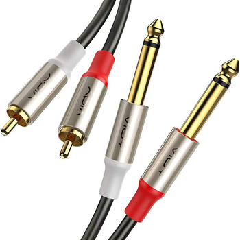 YHT Audio kabel 2x RCA na 2x 6,35 mm za efekte, mikser i pojačalo