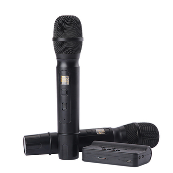 Karaoke zvučna kartica za auto/kućni KTV s Bluetooth 4.2, dvostruki mikrofon, ugrađena baterija 1200 mAh, frekvencijski odziv 40 Hz–20 kHz, SNR ≥85 dB, KMS01, Ruitong