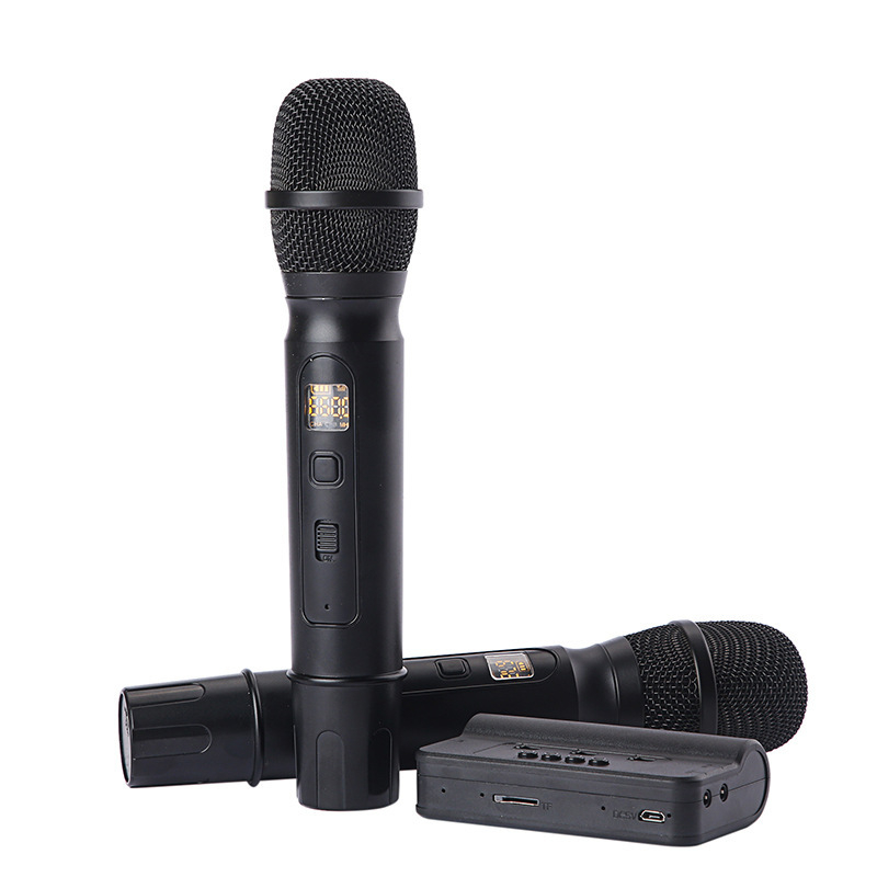 Karaoke zvučna kartica za auto/kućni KTV s Bluetooth 4.2, dvostruki mikrofon, ugrađena baterija 1200 mAh, frekvencijski odziv 40 Hz–20 kHz, SNR ≥85 dB, KMS01, Ruitong