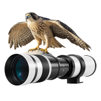 Lentilă teleobiectiv zoom cu focalizare manuală 420-800mm, montură Canon, filtru 67mm, diafragmă maximă f/8.3, distanță minimă de focalizare 1.5m