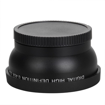 Obiectiv macro-wide 58mm cu mărire 0.45x pentru interfața SLR de 58mm, compatibil cu filtre de 62mm