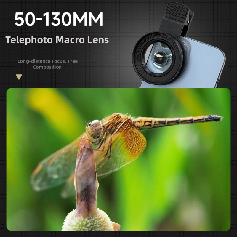 Makro objektív pre mobilný telefón, 10× zväčšenie, ohnisková vzdialenosť 50–130 mm, Jovocn Jv-5210