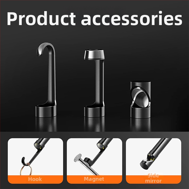 Endoskopická kamera pre mechanické diely, 70° pohľad, IP67 vodotesný, pracovná dĺžka 100 cm, 1920x1440 pixelov, LED osvetlenie