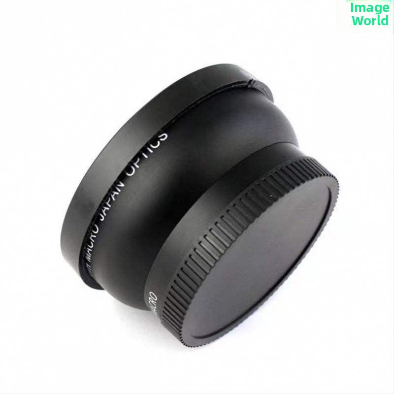 Širokouhlý makro objektív pre DSLR s univerzálnym uchytením, ohnisková vzdialenosť 120 mm, zväčšenie 0,45x, filter 58 mm, 2 prvky v 2 skupinách, najbližšie ostrosti 58 mm