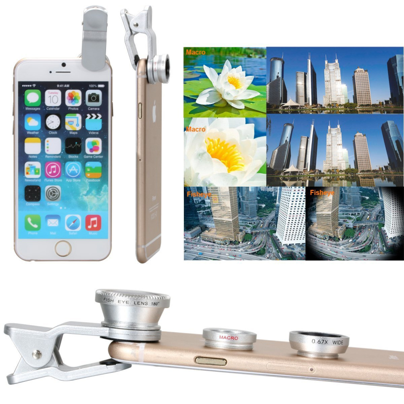 Set objektiva za telefon – 10 u 1 s 8x/12x telefoto, širokokutni i fisheye objektivi