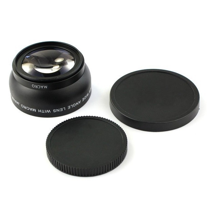 Lentilă suplimentară pentru cameră — obiectiv ultrawide macro, mărire 0.45x, diametru filtru 52 mm