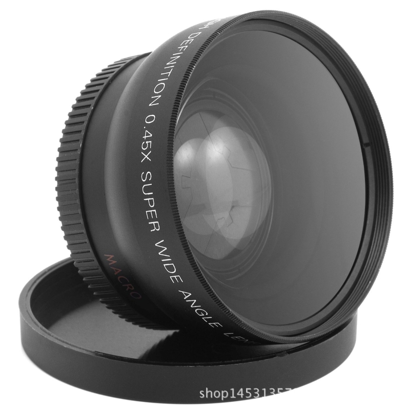 Lentilă suplimentară pentru cameră — obiectiv ultrawide macro, mărire 0.45x, diametru filtru 52 mm