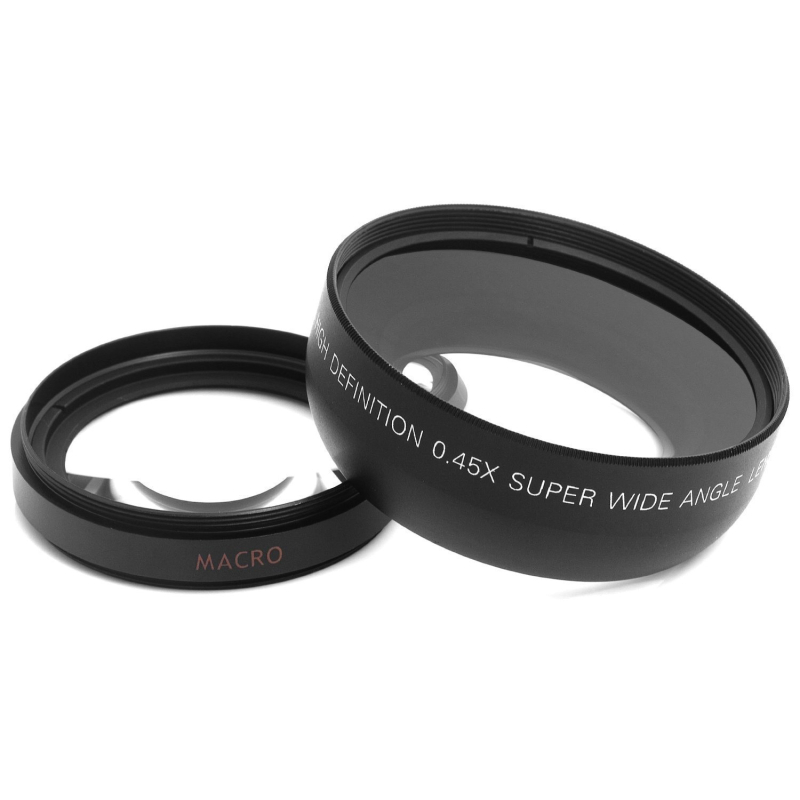 Lentilă suplimentară pentru cameră — obiectiv ultrawide macro, mărire 0.45x, diametru filtru 52 mm