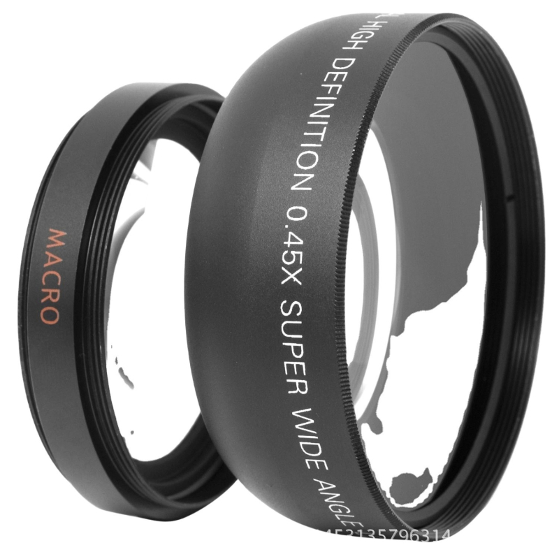 Lentilă suplimentară pentru cameră — obiectiv ultrawide macro, mărire 0.45x, diametru filtru 52 mm