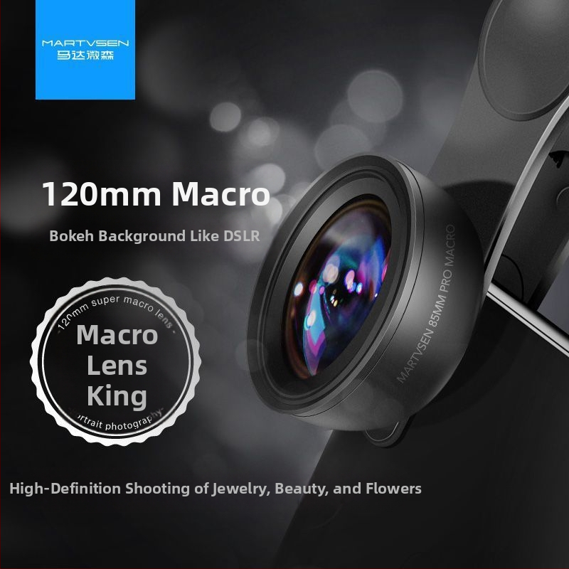 Vonkajšia makro šošovka pre mobilný telefón, HD blízke snímky – pre manikúru, riasy a detaily šperkov | Značka: Motor microsen