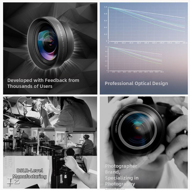 Vonkajšia makro šošovka pre mobilný telefón, HD blízke snímky – pre manikúru, riasy a detaily šperkov | Značka: Motor microsen