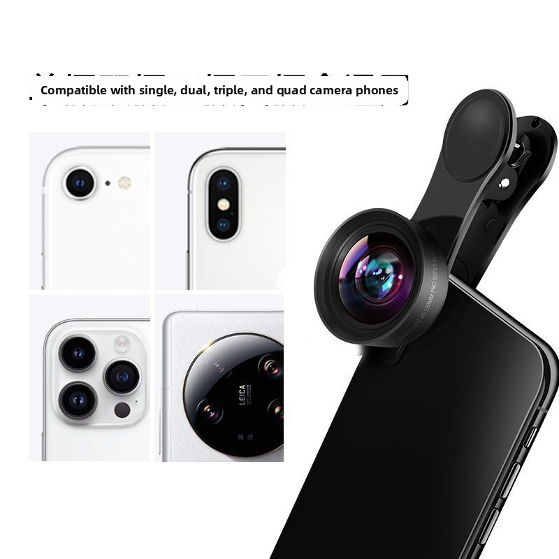 Vonkajšia makro šošovka pre mobilný telefón, HD blízke snímky – pre manikúru, riasy a detaily šperkov | Značka: Motor microsen