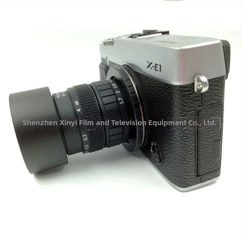 FS-LM3517 35mm F1.7 priemyselný objektív pre bezzrkadlovo kamery, kovové telo, štandardný pevný zaostrenie, minimálna zaostrovacia vzdialenosť 0,3 m