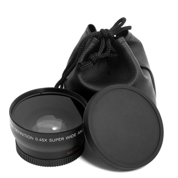 KOMERY obiectiv macro ultra-wide 0.45x52mm pentru camere fără oglindă, 2 în 1 wide și ultra-wide, distanță focală 10-20mm, filtru 52mm