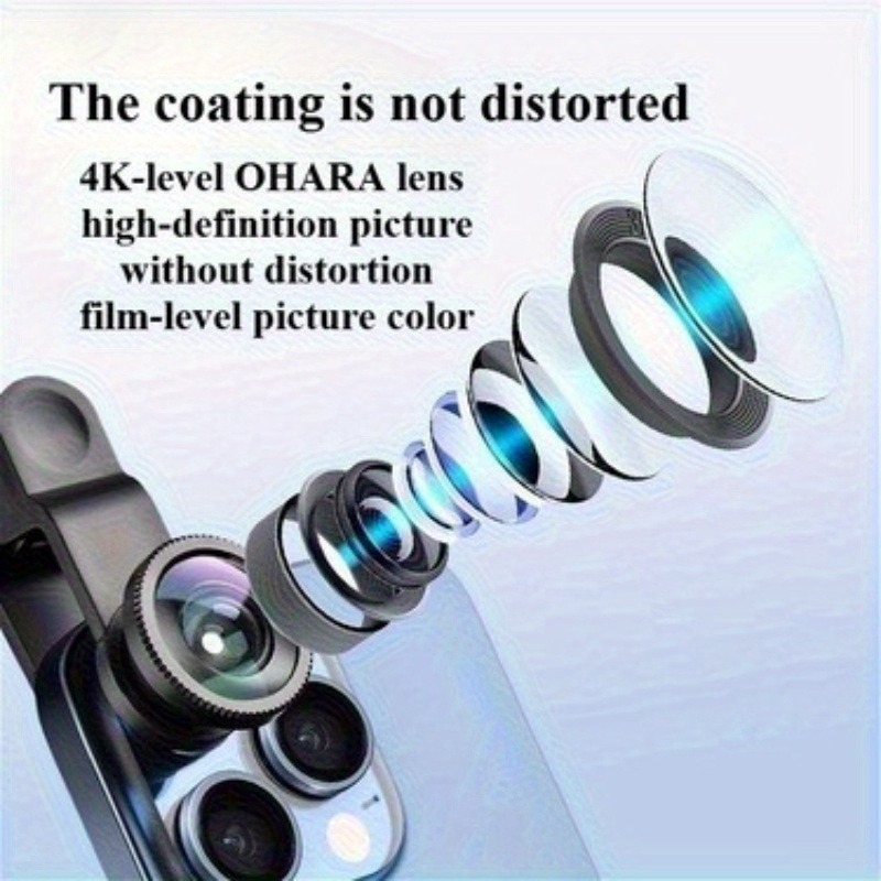 Mobiltelefonhoz rögzíthető Fisheye lencse – három az egyben: 180°, széles látómező, makró, selfie