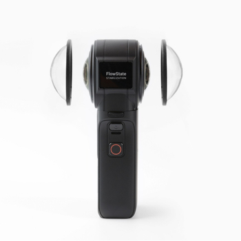 Capac de protecție pentru obiectiv Insta360 ONE RS Leica panoramic (Shadow Stone) — prelucrare OEM; ambalaj: husă din silicon pentru oglindă; lansare pe piață 2022; serviciu post-vânzare în trei pachete