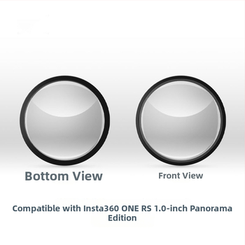 Kryt objektívu pre Insta360 ONE RS Leica panoramatický objektív (Shadow Stone) — OEM spracovanie; balenie: ochranný silikónový kryt pre zrkadlo; uvedenie na trh 2022; služba po predaji: tri balenia