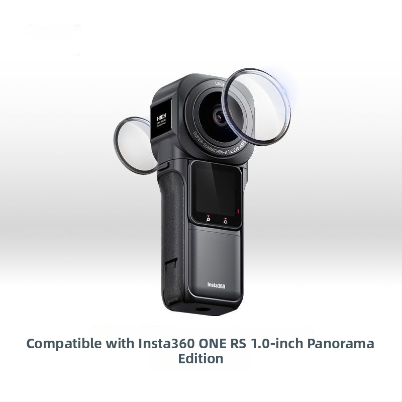 Kryt objektívu pre Insta360 ONE RS Leica panoramatický objektív (Shadow Stone) — OEM spracovanie; balenie: ochranný silikónový kryt pre zrkadlo; uvedenie na trh 2022; služba po predaji: tri balenia