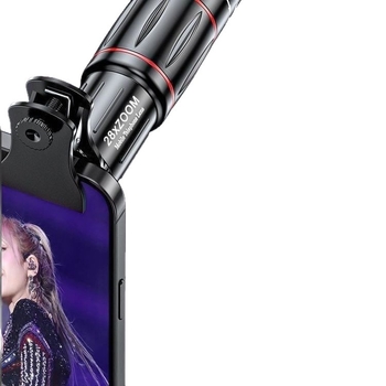 Desnai mobilni teleobjektiv s 28× zumom za snimanje koncerata i festivala — HD kamera