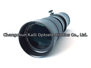 Kelda zoomový teleobjektív 420-800mm, F/8.3-16, ručné zaostrovanie; určený pre astron teleskop; konštrukcia 2 skupiny po 4 prvkoch; filter Ø67mm; najbližšia zaostriteľná vzdialenosť 1,5 m