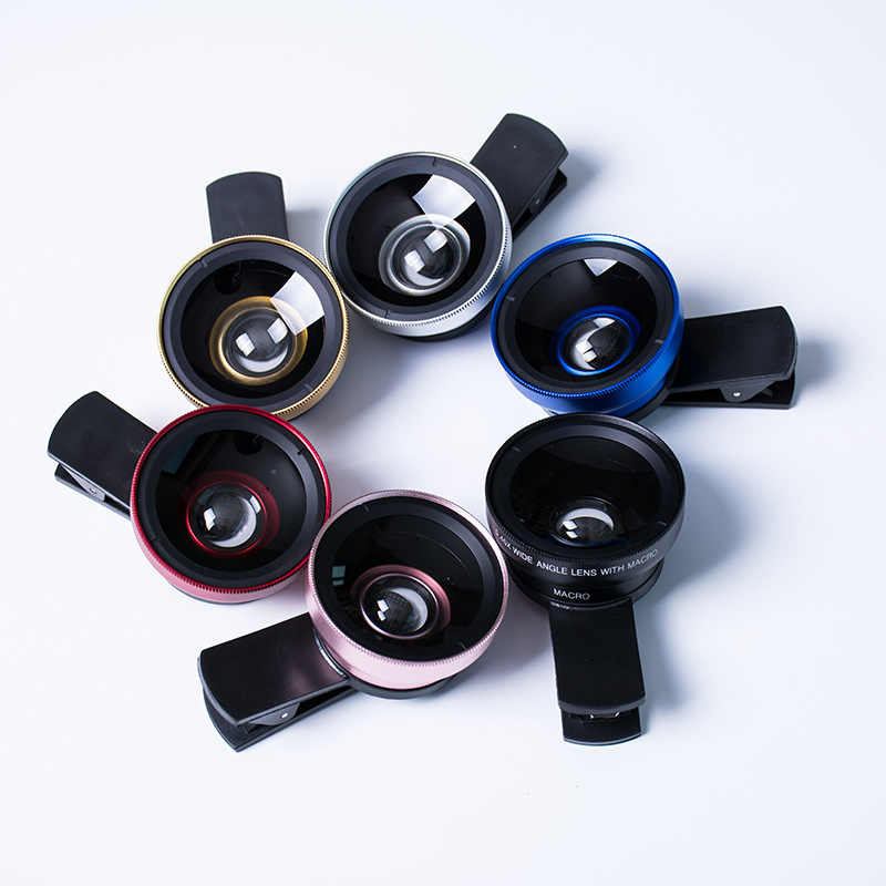 Foresee 0.45x obiectiv dual‑in‑one pentru telefon: ultrawide și macro — universal pentru toate modelele, accesoriu foto extern de înaltă definiție