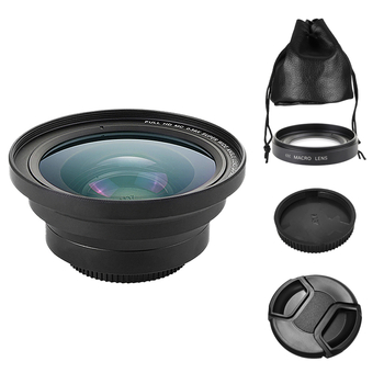 Obiectiv cu focalizare fixă, lentilă macro ultra-wide, 18 mm, unghi de cuprindere 120°, distanță minimă de focalizare 1 cm, diametru filtrului 37 mm