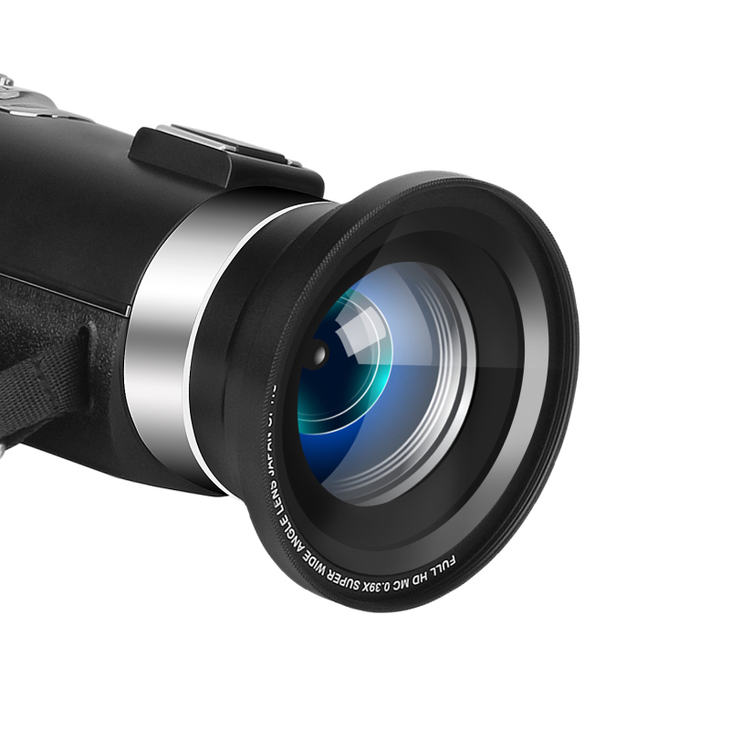 Obiectiv cu focalizare fixă, lentilă macro ultra-wide, 18 mm, unghi de cuprindere 120°, distanță minimă de focalizare 1 cm, diametru filtrului 37 mm