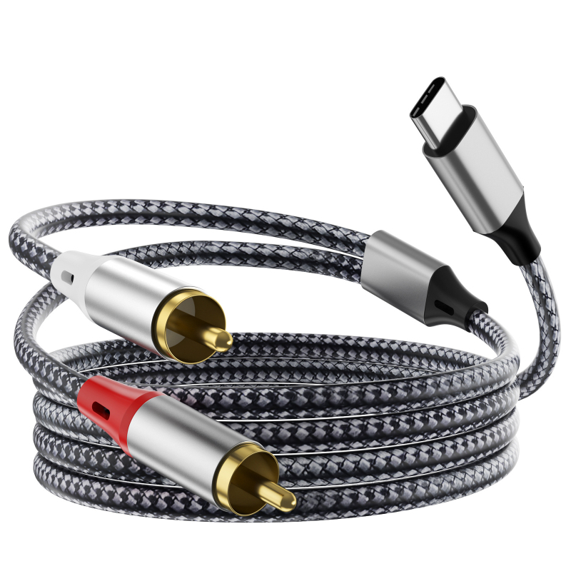 Kabel Type-C na 2RCA audio, jezgro bakra, novi stil, za digitalne uređaje