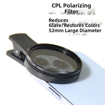 CPL polarizacijski filter za mobilni telefon, promjer 52–67 mm