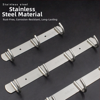 Cuier din oțel inoxidabil 202 – Model 202, Finisaj lustruit, pentru baie, bucătărie și hol