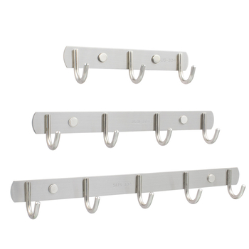 Cuier din oțel inoxidabil 202 – Model 202, Finisaj lustruit, pentru baie, bucătărie și hol