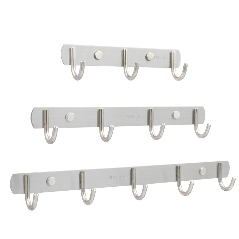 Cuier din oțel inoxidabil 202 – Model 202, Finisaj lustruit, pentru baie, bucătărie și hol