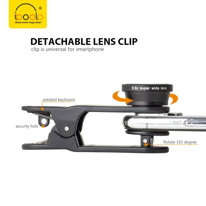 Univerzális telefonobjektív klipek – ABS anyag, 17 mm csavarmenet, csúszásmentes, porálló, kompatibilis Apple-le és a legtöbb okostelefonnal