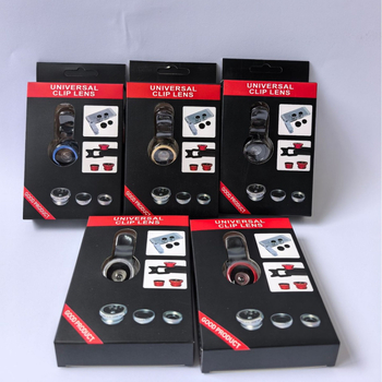 Φακός κινητού 3-σε-1: ευρυγώνιος, μακρο, fisheye (0.67x μεγέθυνση; κλιπ για κοινή χρήση; συμβατός με το 99% των smartphones και ταμπλετών)