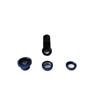 Φακός κινητού 3-σε-1: ευρυγώνιος, μακρο, fisheye (0.67x μεγέθυνση; κλιπ για κοινή χρήση; συμβατός με το 99% των smartphones και ταμπλετών)