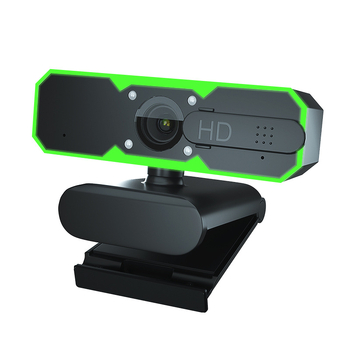 Уеб камера с LED осветление и вграден микрофон (USB 2.0, 60 FPS, 1080p, Autofocus)