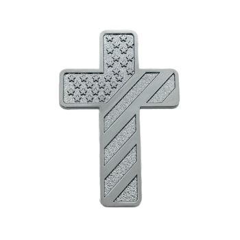 3D križni metalni autoemblem – dekorativna naljepnica za pokrivanje ogrebotina karoserije