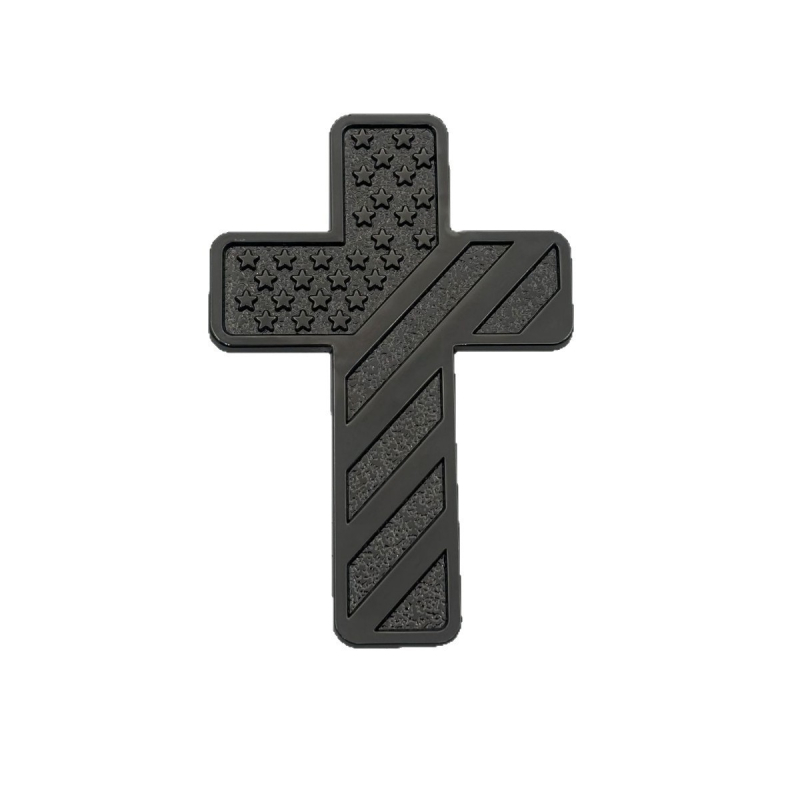 3D križni metalni autoemblem – dekorativna naljepnica za pokrivanje ogrebotina karoserije